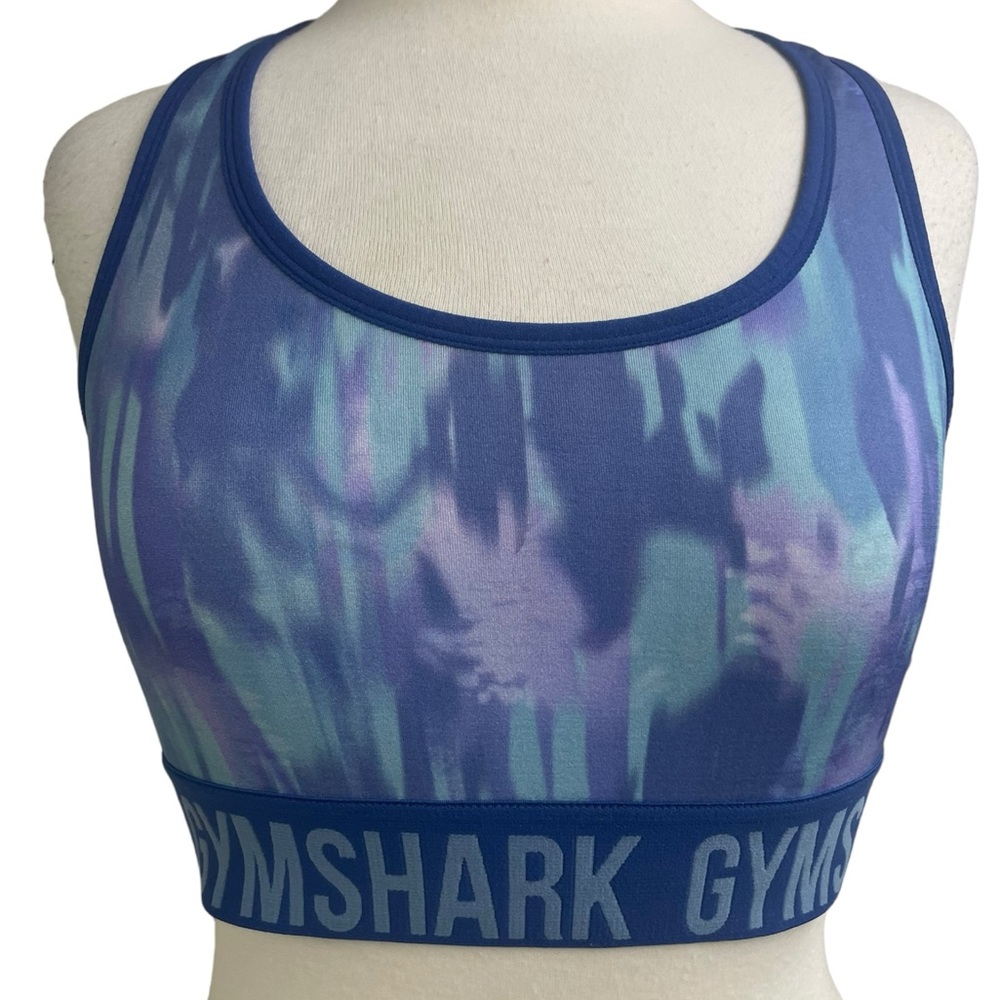 Gymshark Racerback watercolor sports bra medium-read